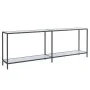 Konsolentisch aus gehärtetem Glas Weiß 220x35x75,5 cm von vidaXL, Seitentische - Ref: Foro24-331712, Preis: 110,78 €, Rabatt: %