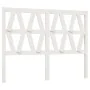 Cabecero de cama madera maciza de pino blanco 156x4x100 cm de vidaXL, Cabeceros y pies de cama - Ref: Foro24-818626, Precio: ...