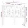Cabecero de cama madera maciza de pino blanco 156x4x100 cm de vidaXL, Cabeceros y pies de cama - Ref: Foro24-818626, Precio: ...