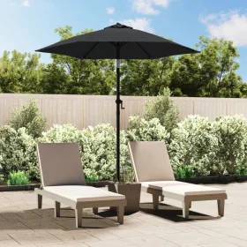 Sombrilla de aluminio gris antracita 200x224 cm de vidaXL, Sombrillas - Ref: Foro24-47206, Precio: 45,40 €, Descuento: %