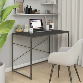 Black particleboard computer desk 110x60x70 cm by vidaXL, Desks - Ref: Foro24-30208, Price: 88,31 €, Discount: %