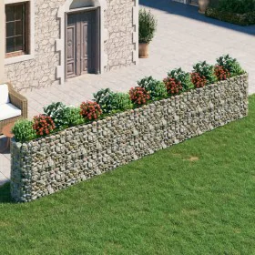 Arriate de gaviones de hierro galvanizado 610x50x100 cm de vidaXL, Maceteros y jardineras - Ref: Foro24-152039, Precio: 192,2...