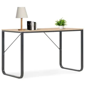 Escritorio para ordenador color roble y negro 120x60x73 cm de vidaXL, Escritorios - Ref: Foro24-20252, Precio: 119,83 €, Desc...