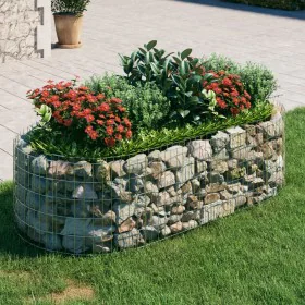Galvanized iron gabion bed 200x100x50 cm by vidaXL, Pots and planters - Ref: Foro24-152040, Price: 71,00 €, Discount: %