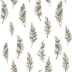 Urban Friends & Coffee Papel pintado plumas blanco y plateado de Noordwand, Papel pintado - Ref: Foro24-425311, Precio: 24,58...