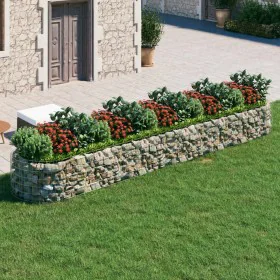 Galvanized iron gabion bed 500x100x50 cm by vidaXL, Pots and planters - Ref: Foro24-152043, Price: 90,13 €, Discount: %