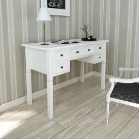 Escritorio con 5 cajones blanco de vidaXL, Escritorios - Ref: Foro24-241533, Precio: 222,39 €, Descuento: %