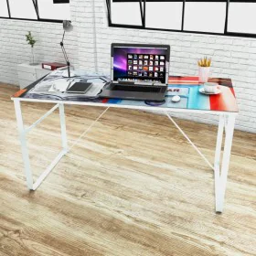 Escritorio rectangular con superficie con imagen de vidaXL, Escritorios - Ref: Foro24-241163, Precio: 72,72 €, Descuento: %