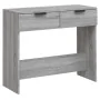 Sonoma gray plywood console table 90x36x75 cm by vidaXL, Side tables - Ref: Foro24-817073, Price: 53,35 €, Discount: %