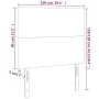 Headboards 2 units of black synthetic leather 100x5x78/88 cm by vidaXL, Headboards and footboards - Ref: Foro24-3116136, Pric...