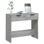 Sonoma gray plywood console table 90x36x75 cm by vidaXL, Side tables - Ref: Foro24-817073, Price: 53,35 €, Discount: %