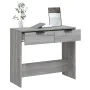 Sonoma gray plywood console table 90x36x75 cm by vidaXL, Side tables - Ref: Foro24-817073, Price: 53,35 €, Discount: %