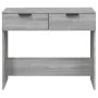 Sonoma gray plywood console table 90x36x75 cm by vidaXL, Side tables - Ref: Foro24-817073, Price: 53,35 €, Discount: %