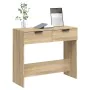 Mesa consola de madera contrachapada roble Sonoma 90x36x75 cm de vidaXL, Mesas auxiliares - Ref: Foro24-811334, Precio: 50,97...