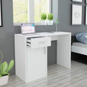Escritorio con cajón y armario blanco 100x40x73 cm de vidaXL, Escritorios - Ref: Foro24-243058, Precio: 84,57 €, Descuento: %