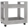 Carrito de escritorio contrachapada gris Sonoma 60x45x60 cm de vidaXL, Carros e islas - Ref: Foro24-816606, Precio: 44,10 €, ...