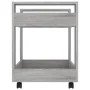 Carrito de escritorio contrachapada gris Sonoma 60x45x60 cm de vidaXL, Carros e islas - Ref: Foro24-816606, Precio: 44,10 €, ...