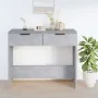 Mesa consola de madera contrachapada gris hormigón 90x36x75 cm de vidaXL, Mesas auxiliares - Ref: Foro24-811335, Precio: 44,4...
