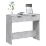 Mesa consola de madera contrachapada gris hormigón 90x36x75 cm de vidaXL, Mesas auxiliares - Ref: Foro24-811335, Precio: 44,4...