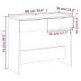 Mesa consola de madera contrachapada gris hormigón 90x36x75 cm de vidaXL, Mesas auxiliares - Ref: Foro24-811335, Precio: 44,4...