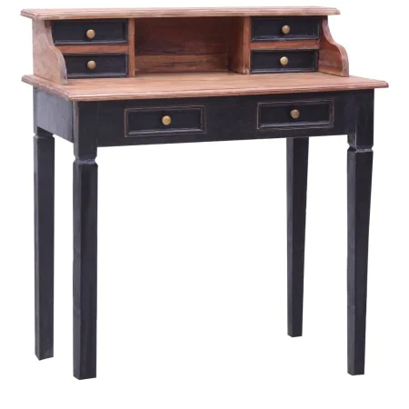 Escritorio con cajones madera maciza de caoba 90x50x101 cm de vidaXL, Escritorios - Ref: Foro24-283910, Precio: 312,63 €, Des...