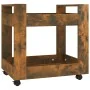 Smoked oak plywood desk cart 60x45x60 cm by vidaXL, Cars and islands - Ref: Foro24-816605, Price: 41,71 €, Discount: %
