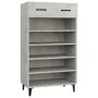 Mueble zapatero madera contrachapada gris hormigón 60x35x105 cm de vidaXL, Zapateros y organizadores de calzado - Ref: Foro24...
