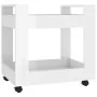 Glossy white plywood desktop cart 60x45x60 cm by vidaXL, Cars and islands - Ref: Foro24-816602, Price: 39,91 €, Discount: %