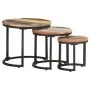 Side tables 3 pieces solid recycled wood by vidaXL, Side tables - Ref: Foro24-320688, Price: 96,63 €, Discount: %