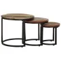 Mesitas auxiliares 3 piezas madera maciza reciclada de vidaXL, Mesas auxiliares - Ref: Foro24-320688, Precio: 96,63 €, Descue...