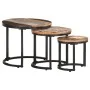 Beistelltische 3 Stück aus massivem Recyclingholz von vidaXL, Seitentische - Ref: Foro24-320688, Preis: 96,63 €, Rabatt: %