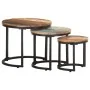 Mesitas auxiliares 3 piezas madera maciza reciclada de vidaXL, Mesas auxiliares - Ref: Foro24-320688, Precio: 96,63 €, Descue...