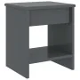 Mesita de noche madera maciza de pino gris oscuro 35x30x40cm de vidaXL, Mesitas de noche - Ref: Foro24-322226, Precio: 37,99 ...