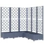 Jardinera con enrejado PP azul gris 120x120x121,5 cm de vidaXL, Maceteros y jardineras - Ref: Foro24-318256, Precio: 120,70 €...