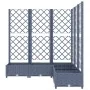 Jardinera con enrejado PP azul gris 120x120x121,5 cm de vidaXL, Maceteros y jardineras - Ref: Foro24-318256, Precio: 120,70 €...