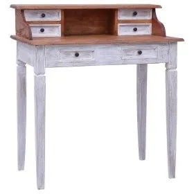 Escritorio con cajones de madera maciza reciclada 90x50x101 cm de vidaXL, Escritorios - Ref: Foro24-283911, Precio: 228,02 €,...