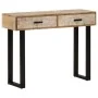 Mesa consola de madera maciza de mango 100x30x75 cm de vidaXL, Mesas auxiliares - Ref: Foro24-320823, Precio: 138,62 €, Descu...