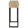 Mesa consola de madera maciza de mango 100x30x75 cm de vidaXL, Mesas auxiliares - Ref: Foro24-320823, Precio: 138,62 €, Descu...