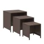 Stapelbare Tische 3 Stück synthetisches Rattan braun von vidaXL, Seitentische - Ref: Foro24-319413, Preis: 57,95 €, Rabatt: %