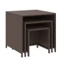 Mesas apilables 3 piezas ratán sintético marrón de vidaXL, Mesas auxiliares - Ref: Foro24-319413, Precio: 57,95 €, Descuento: %