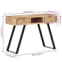 Escritorio madera maciza acacia con borde natural 107x45x79 cm de vidaXL, Escritorios - Ref: Foro24-323523, Precio: 281,52 €,...