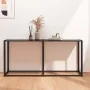 Schwarzer Konsolentisch aus gehärtetem Glas, 160 x 35 x 75,5 cm von vidaXL, Seitentische - Ref: Foro24-331679, Preis: 81,97 €...