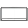 Schwarzer Konsolentisch aus gehärtetem Glas, 160 x 35 x 75,5 cm von vidaXL, Seitentische - Ref: Foro24-331679, Preis: 81,97 €...