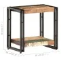 Mesa auxiliar de madera maciza reciclada 40x30x40 cm de vidaXL, Mesas auxiliares - Ref: Foro24-320684, Precio: 75,02 €, Descu...