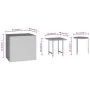 Set de mesas auxiliares 3 piezas ratán sintético marrón de vidaXL, Mesas auxiliares - Ref: Foro24-319387, Precio: 41,01 €, De...