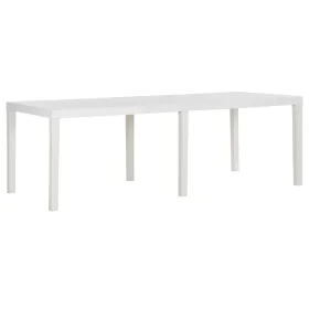Mesa de jardín PP blanco 220x90x72 cm de vidaXL, Mesas de jardín - Ref: Foro24-317732, Precio: 215,20 €, Descuento: %