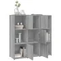 Estantería madera contrachapada gris sonoma 90x30x90cm de vidaXL, Librerías y estanterías - Ref: Foro24-815550, Precio: 90,10...