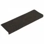 Alfombrilla de escaleras 15 uds punzonada antracita 65x21x4 cm de vidaXL, Alfombrillas para escalones - Ref: Foro24-326189, P...