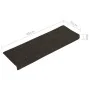 Alfombrilla de escaleras 15 uds punzonada antracita 65x21x4 cm de vidaXL, Alfombrillas para escalones - Ref: Foro24-326189, P...