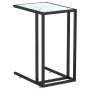 Computertisch aus transparentem Glas aus weißem Marmor, 50 x 35 x 65 cm von vidaXL, Seitentische - Ref: Foro24-331652, Preis:...